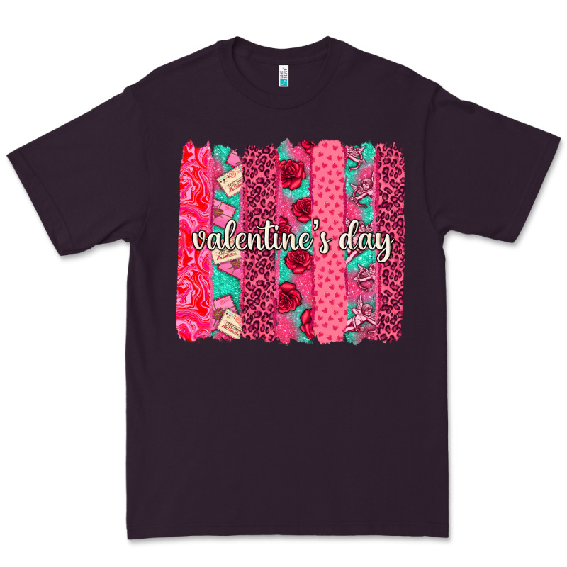 Valentines Day Brushstroke Background Brushstroke Premium Tee by NancyCooperArtShop | Teevron