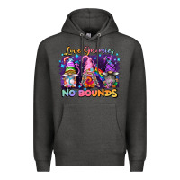 Charcoal Heather love gnomies no brounds pride Premium Hoodie - FaDigitalArtStudio