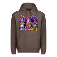 Coffee love gnomies no brounds pride Premium Hoodie - FaDigitalArtStudio