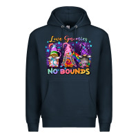 Navy love gnomies no brounds pride Premium Hoodie - FaDigitalArtStudio
