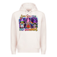 Pale Pink love gnomies no brounds pride Premium Hoodie - FaDigitalArtStudio