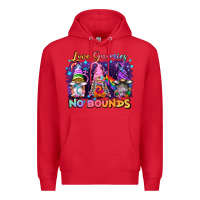 Red love gnomies no brounds pride Premium Hoodie - FaDigitalArtStudio