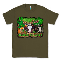 Army Green st patricks cows heifers go lucky Classic Tee - Jasminsmagicworld