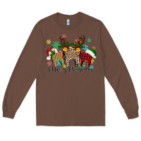 Chestnut Merry Christmas tooth Long Sleeve Tee - texasbilliewilder