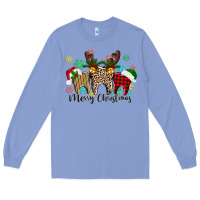 Colony Blue Merry Christmas tooth Long Sleeve Tee - texasbilliewilder