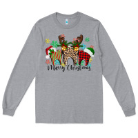 Heather Grey Merry Christmas tooth Long Sleeve Tee - texasbilliewilder