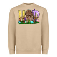 Mushroom Hop Rabbit Easter Day Heavyweight Sweatshirt - HowdyJamesFarm