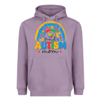 Lavender proud autism mom rainbow Heavyweight Hoodie - CowhideDigitalArt