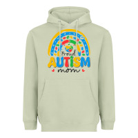 Matcha proud autism mom rainbow Heavyweight Hoodie - CowhideDigitalArt