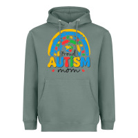Sage proud autism mom rainbow Heavyweight Hoodie - CowhideDigitalArt