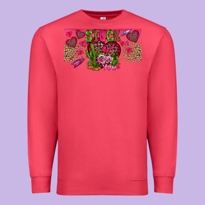 Stuck On You Premium Sweatshirt Designed By Cowhidedigitalart
