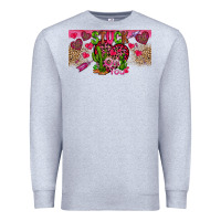 Heather Grey Stuck On You Premium Sweatshirt - CowhideDigitalArt