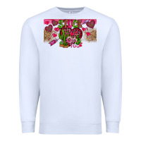 White Stuck On You Premium Sweatshirt - CowhideDigitalArt