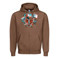 Chestnut American wines Zipper Hoodie - FaDigitalArtStudio