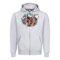 Heather Grey American wines Zipper Hoodie - FaDigitalArtStudio