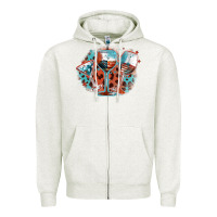 Oatmeal Heather American wines Zipper Hoodie - FaDigitalArtStudio