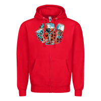 Red American wines Zipper Hoodie - FaDigitalArtStudio
