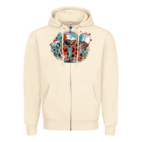 Sandshell American wines Zipper Hoodie - FaDigitalArtStudio