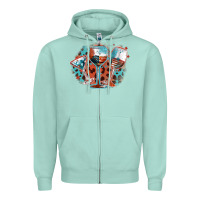 Seafoam American wines Zipper Hoodie - FaDigitalArtStudio