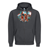 Smoke American wines Zipper Hoodie - FaDigitalArtStudio