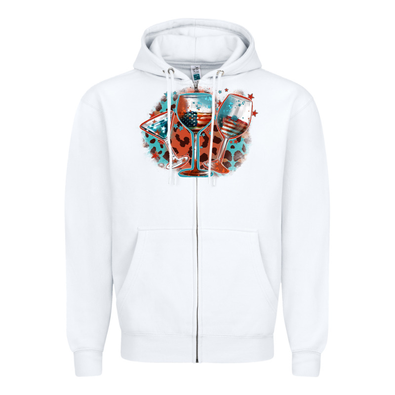American Wines Zipper Hoodie by FaDigitalArtStudio | Teevron