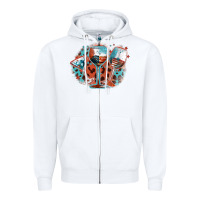 White American wines Zipper Hoodie - FaDigitalArtStudio