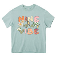 Arona nine is a vibe Heavy Core Tee - MaliasSmallBusiness