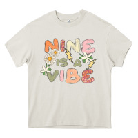 Cream nine is a vibe Heavy Core Tee - MaliasSmallBusiness
