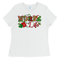 White nurse life christmas Ladies Tee - NancyCooperArtShop