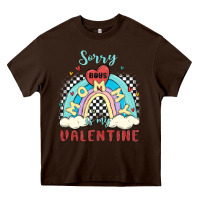 Chocolate Brown sorry boys mommy is valentine Heavy Core Tee - MaliasSmallBusiness