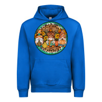 Cobalt fall gnomes round earrings 4 Urban Hoodie - Artiststas