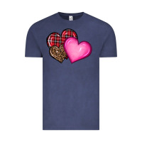 Vintage Denim valentine's day hearts Vintage Tee - RanaPortraitStore