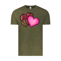 Vintage Olive valentine's day hearts Vintage Tee - RanaPortraitStore