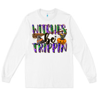 White Witches be trippin Long Sleeve Tee - NancyCooperArtShop