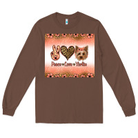Chestnut peace love yorkie Long Sleeve Tee - Jasminsmagicworld