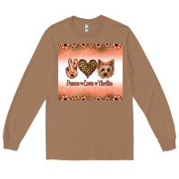 Toasted Coconut peace love yorkie Long Sleeve Tee - Jasminsmagicworld