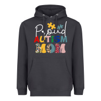 Smoke Proud Autism Mom Leopard Pattern Design Autism Awa Heavyweight Hoodie - CowhideDigitalArt