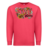 Cardinal Stay Groovy Premium Sweatshirt - CowhideDigitalArt