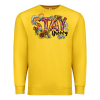 Lemon Stay Groovy Premium Sweatshirt - CowhideDigitalArt