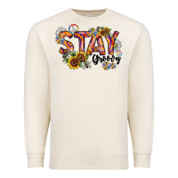 Sandshell Stay Groovy Premium Sweatshirt - CowhideDigitalArt