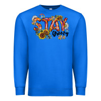 True Royal Stay Groovy Premium Sweatshirt - CowhideDigitalArt