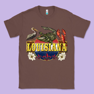 Louisiana State Classic Tee Designed By Barkaloodesign