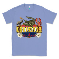 Colony Blue louisiana state Classic Tee - BarkalooDesign