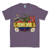 Lavender louisiana state Classic Tee - BarkalooDesign