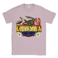 Lilac louisiana state Classic Tee - BarkalooDesign