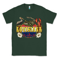 Sports Green louisiana state Classic Tee - BarkalooDesign
