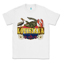 White louisiana state Classic Tee - BarkalooDesign