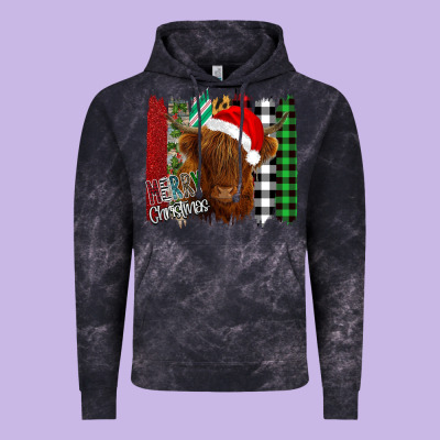 Merry Christmas Cow Vintage Hoodie Designed By Bettercallsaul