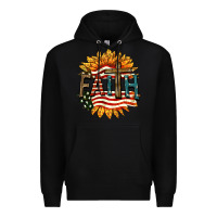 Black Faith USA Premium Hoodie - FaDigitalArtStudio