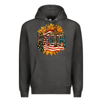 Charcoal Heather Faith USA Premium Hoodie - FaDigitalArtStudio